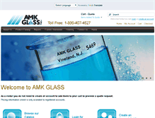 Tablet Screenshot of amkglass.com